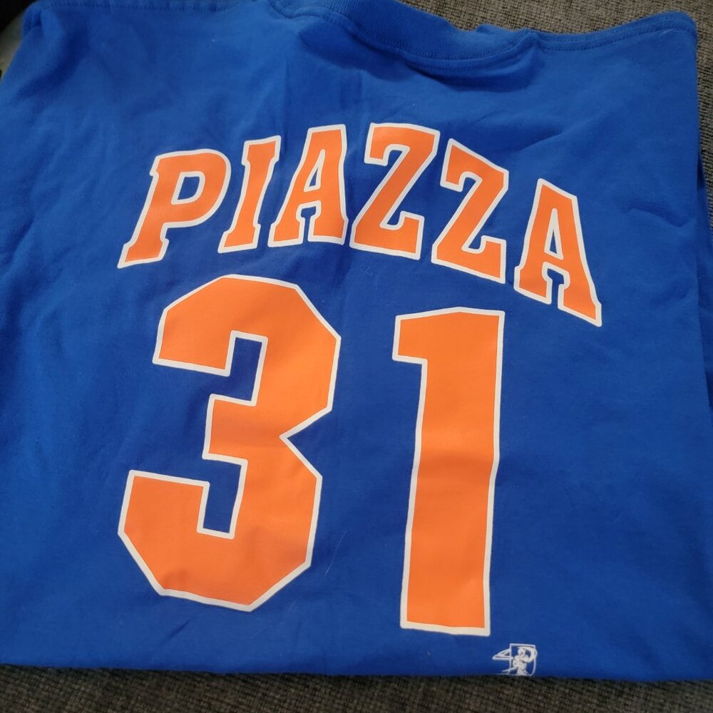 Mike Piazza Blue Player t shirt with TAGS Size XL